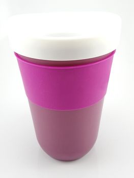 Violet slush and shake cup maker cup use for mixing and drinking