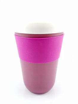 Violet slush and shake cup maker cup use for mixing and drinking