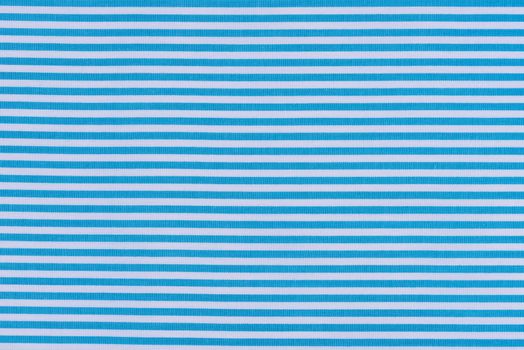 Cloth background texture of blue white striped textile 