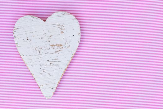 Background for Valentine card with romantic heart and copy space

