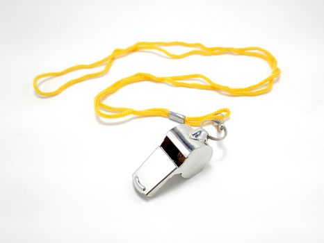 Stainless steel whistle blower use to call for emergencies