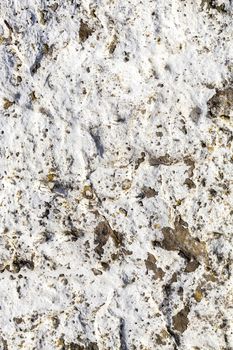 Old white cracked cement concrete wall distressed texture grunge background