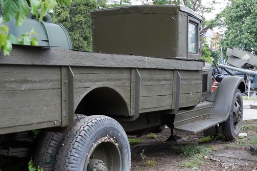 old military truck in Varna Museum Park