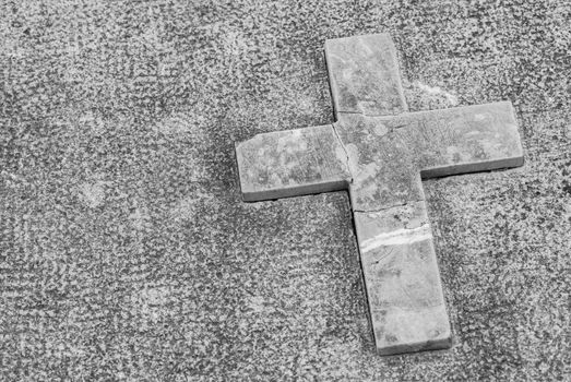 Cross Religion Symbol Death Cemetery Concept Background