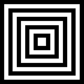 Abstract black and white square background