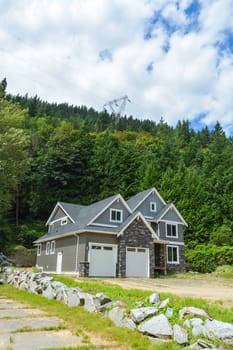 Brand new luxury residential house on country side in British Columbia, Canada