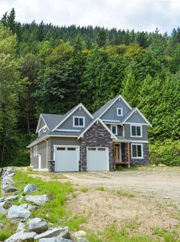 Brand new luxury residential house on country side in British Columbia, Canada