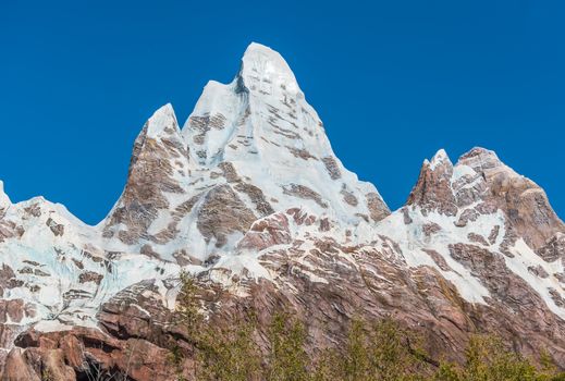 Artificial Mountain with Snow