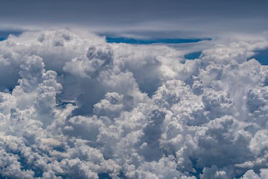 Storm clouds as viewd from an aircraft window