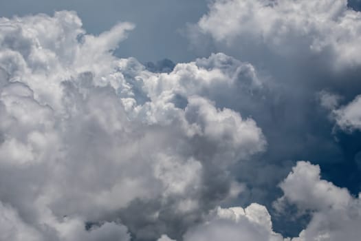 Storm clouds as viewd from an aircraft window