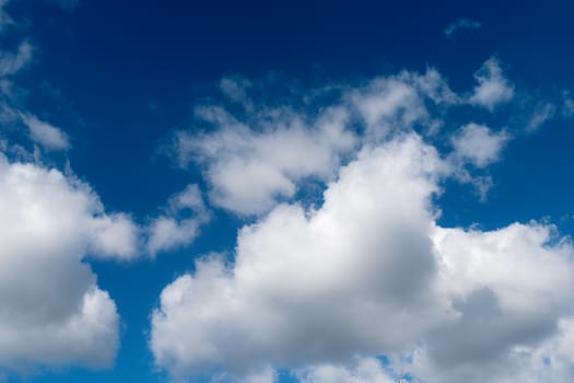 Blue sky and white clouds background