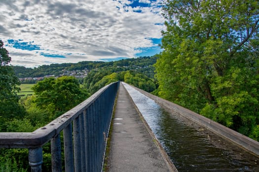 Pontcysyllte Aquaduct on the Llangollen canal in North Wales