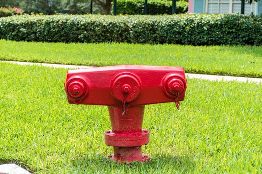 Red American fire hydrant