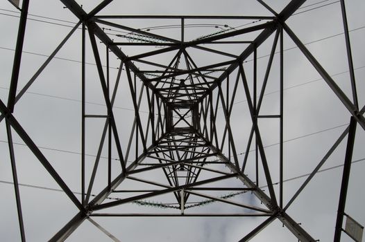 Looking Through an Electricity Pylon