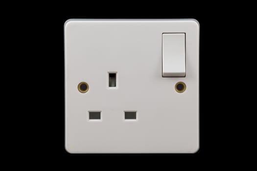 UK power socket in off position