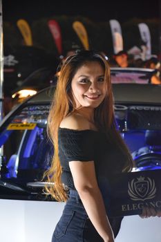 PASAY, PH -DEC 8 - Elegance female model at Bumper to Bumper car show on December 8, 2018 in Pasay, Philippines