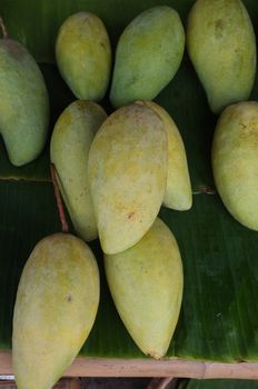 Fresh mango in  Thai market .