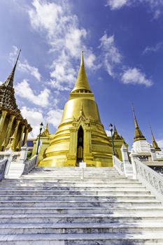 Wat Phra Kaew, Temple of the Emerald Buddha, Bangkok, Thailand.