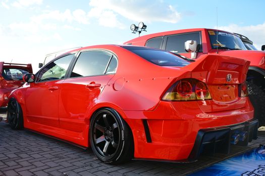 PASAY, PH - DEC 8 - Honda civic at Bumper to Bumper car show on December 8, 2018 in Pasay, Philippines.