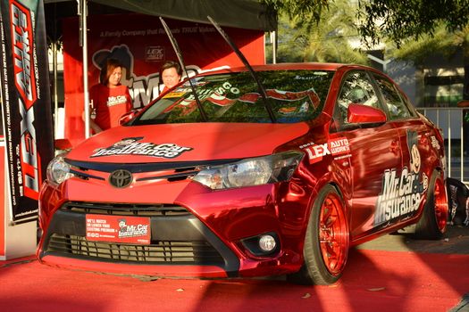 PASAY, PH - DEC 8 - Toyota vios at Bumper to Bumper car show on December 8, 2018 in Pasay, Philippines.