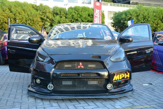 PASAY, PH - DEC 8 - Mitsubishi mirage at Bumper to Bumper car show on December 8, 2018 in Pasay, Philippines.