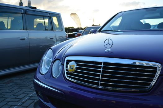 PASAY, PH - DEC 8 - Mercedes Benz bug eye at Bumper to Bumper car show on December 8, 2018 in Pasay, Philippines.