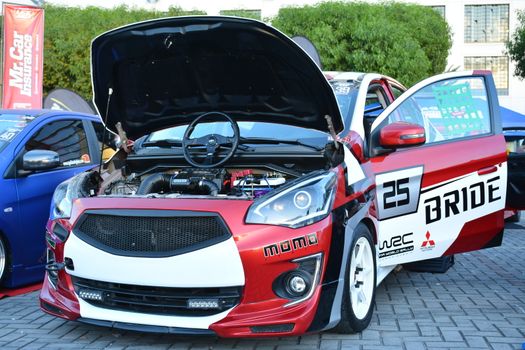 PASAY, PH - DEC 8 - Mitsubishi mirage at Bumper to Bumper car show on December 8, 2018 in Pasay, Philippines.