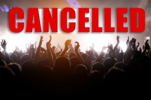 Event cancellation concept with a large number of viewers