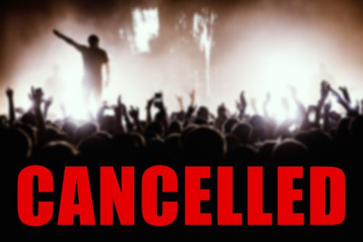 Event cancellation concept with a large number of viewers