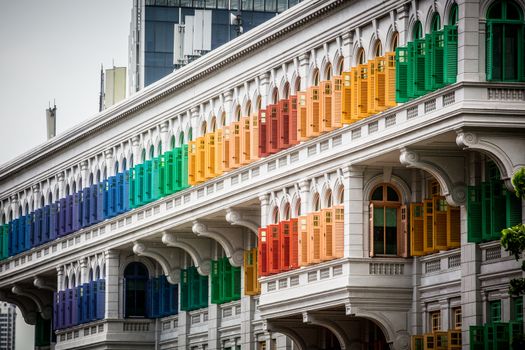 The historic Old Hill Street Police Station in Downtown Singapore