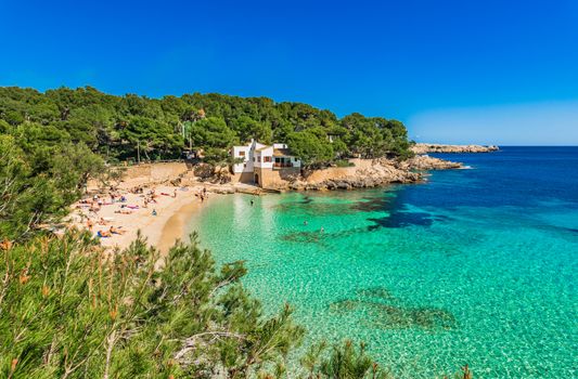 Cala Gat in Cala Ratjada, Mallorca beautiful beach and coast, Spain