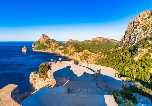 Cap de Formentor, amazing rocky coastline on Mallorca, Spain Mediterranean Sea