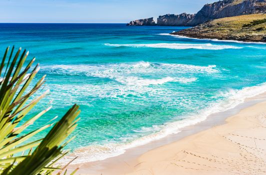 Majorca beach Cala Mesquida, beautiful seaside on Mallorca, Spain Balearic islands