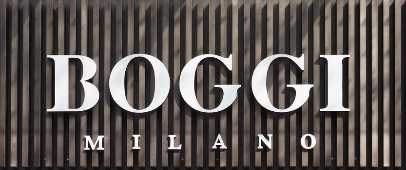 DUESSELDORF, GERMANY - CIRCA AUGUST 2019: Boggi sign