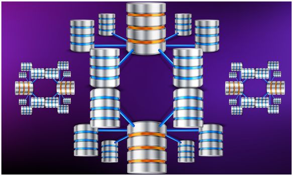 digital textile design of data security network on abstract backgrounds