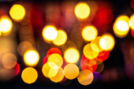 Festive Christmas background. Abstract background with bokeh defocused lights - image