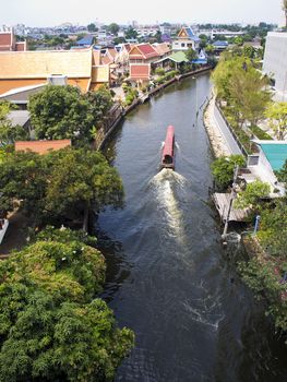 Long Tail Boat in Bangkok Canal