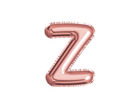 The rose gold pink alphabet Z air balloon decoration for baby shower birthday celebrate party