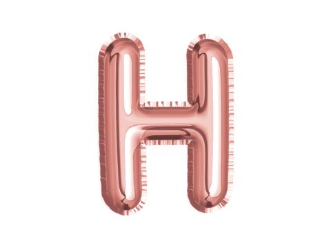 The rose gold pink alphabet H air balloon decoration for baby shower birthday celebrate party