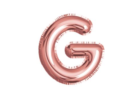 The rose gold pink alphabet G air balloon decoration for baby shower birthday celebrate party