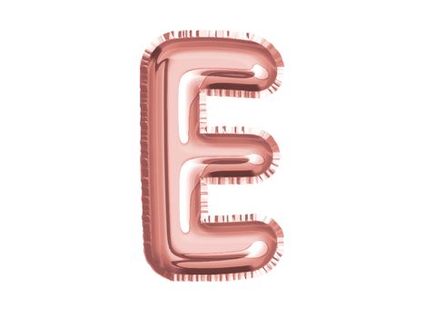 The rose gold pink alphabet E air balloon decoration for baby shower birthday celebrate party