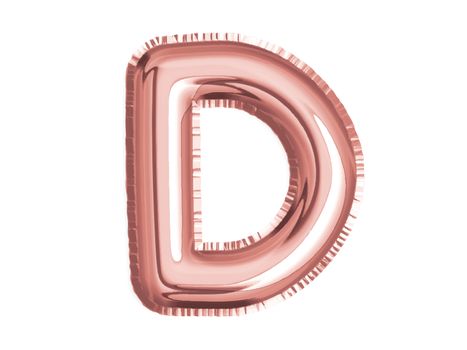 The rose gold pink alphabet D air balloon decoration for baby shower birthday celebrate party