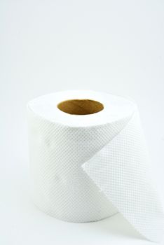 White tissue paper roll use to clean anything