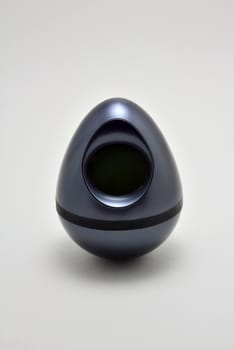 Black egg shape design with digital timer use as alarm clock