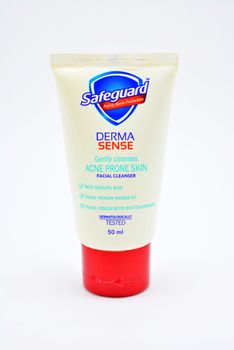 MANILA, PH - JULY 10 - Safeguard derma sense acne prone skin facial cleanser on July 10, 2020 in Manila, Philippines.