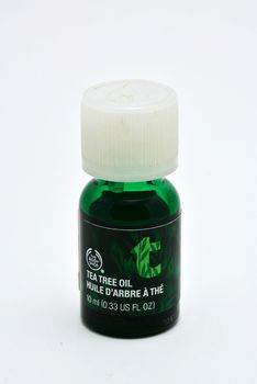 MANILA, PH - JULY 10 - The body shop tea tree oil on July 10, 2020 in Manila, Philippines.