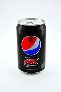 MANILA, PH - JULY 10 - Pepsi max softdrink can on July 10, 2020 in Manila, Philippines.