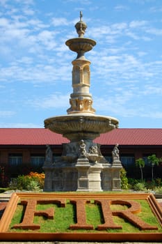 ILOCOS NORTE, PH - APR. 8: Water fountain design at Fort Ilocandia Resort on April 8, 2009 in Ilocos Norte, Philippines.