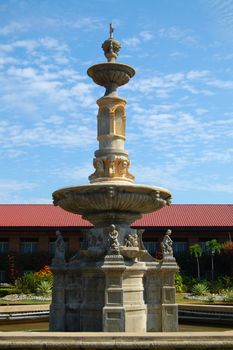 ILOCOS NORTE, PH - APR. 8: Water fountain design at Fort Ilocandia Resort on April 8, 2009 in Ilocos Norte, Philippines.