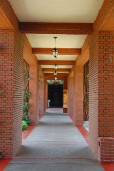 ILOCOS NORTE, PH - APR. 8: Corridor at Fort Ilocandia Resort on April 8, 2009 in Ilocos Norte, Philippines.